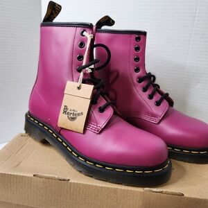Dr. Martens Pink Leather Boots